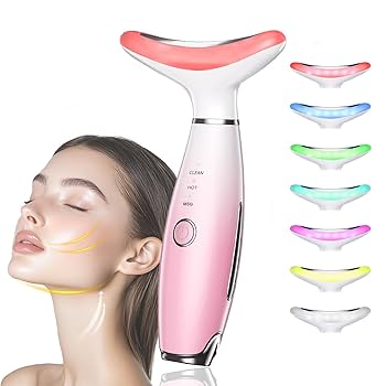 Amazon.com: Facial and Neck Beauty Massager,7 Color Face and
